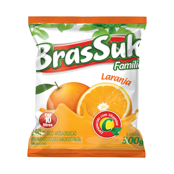 REFRESCO BRASSUK 300G LARANJA