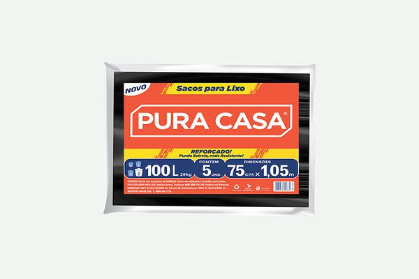 SACO LIXO 100L PURACASA PTO REFORC