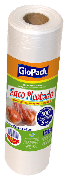 SACO PICOT GIOPACK 5KG C/500UN (28X40CM)