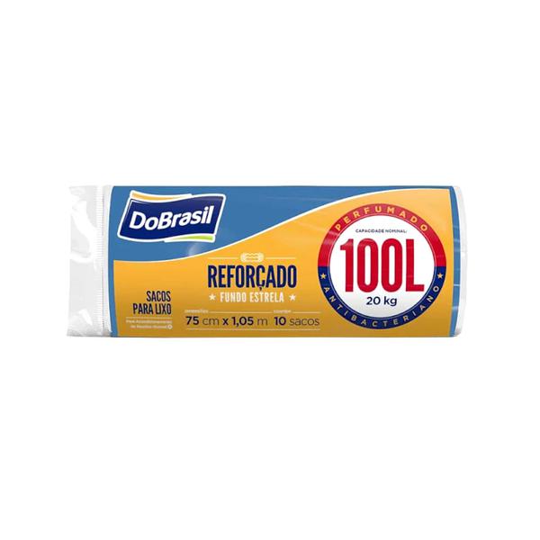 SC LIXO DOBRASIL PERFOCADO RL 100L AZUL