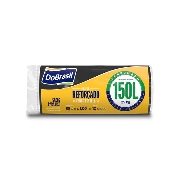 SC LIXO DOBRASIL PERFOCADO RL 150L PRETO