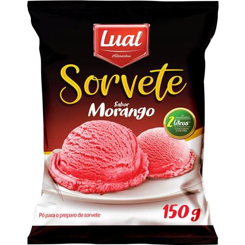 SORVETE EM PO LUAL MORANGO 150G