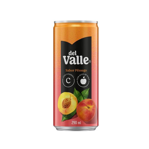 SUCO DELVALLE LT 290ML PESSEGO