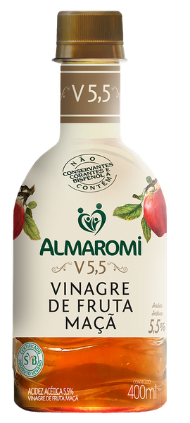 VINAGRE DE MACA ALMAROMI 400ML V5.5