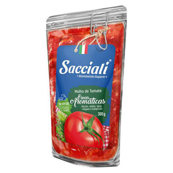 Molho Tomate Sacciali Aromáticas Sache 300g