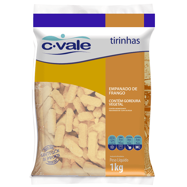 Tirinha Frango C.Vale 1kg