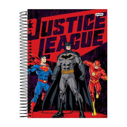 CAD ESPI CD 10X1 160FLS LIGA DA JUSTICA