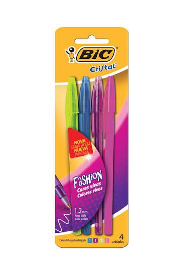 CANETA BIC SHIMMERS C/4