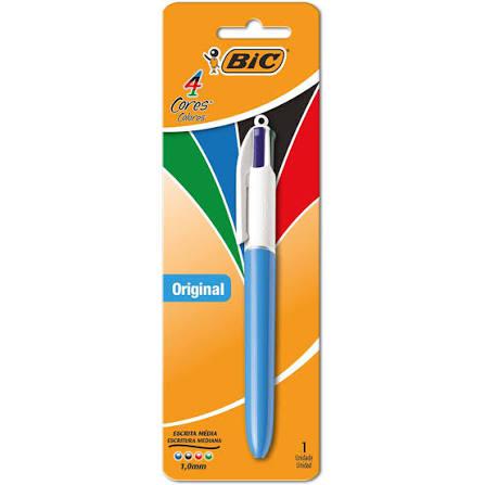 CANETA RETRATIL 4 CORES BIC