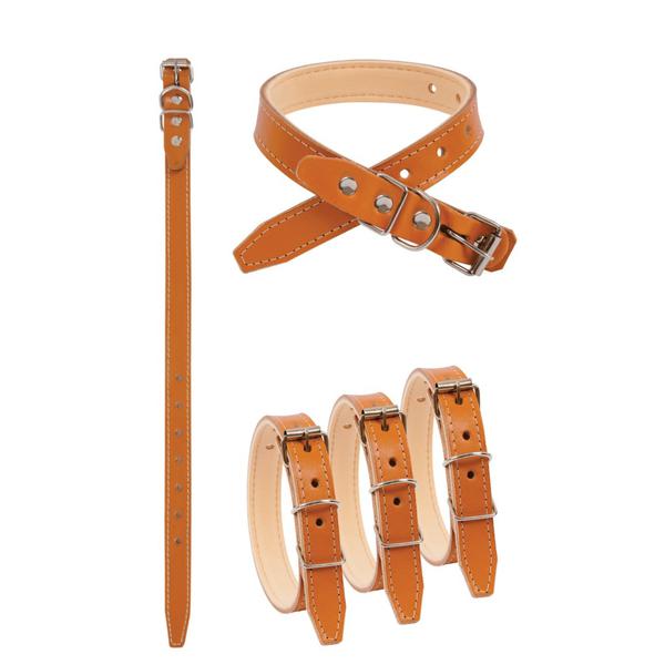 COLEIRA COURO NATURAL N:6 50G