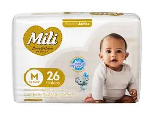 FRALDA DESC MILI LOVE CARE JUMBO M C 36