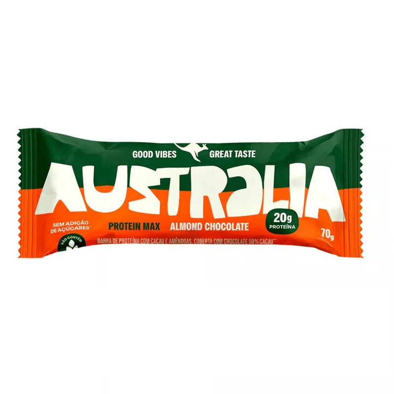 BARRA VEGANA DE CHOCOLATE AUSTRALIA 70G