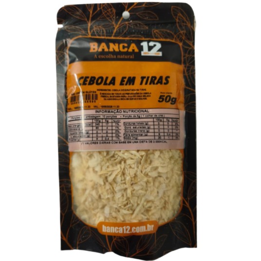 CEBOLA DESIDRATADA EM TIRAS BANCA 12 (FA