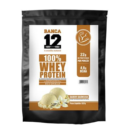 100% WHEY PROTEIN DE BAUNILHA BANCA 12 8