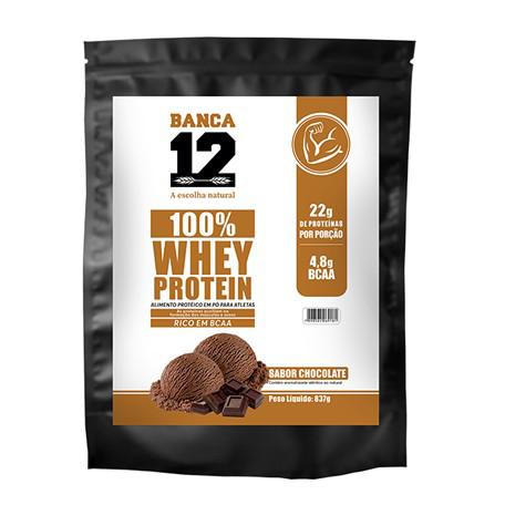 100% WHEY PROTEIN DE CHOCOLATE BANCA 12