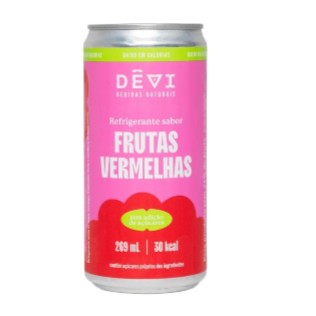 REFRIGERANTE NATURAL S/ ACUCAR FRUTAS VERMELHAS DEVI 269ML
