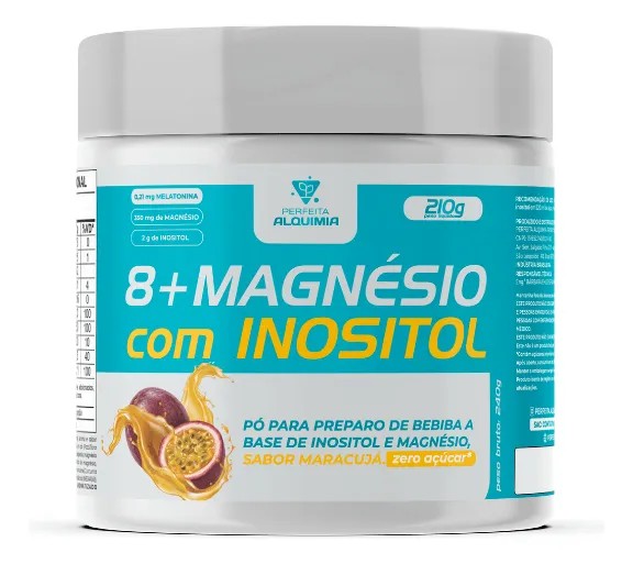 8+ MAGNESIO C/ INOSITOL DE MARACUJA PERFEITA ALQUIMIA 210G
