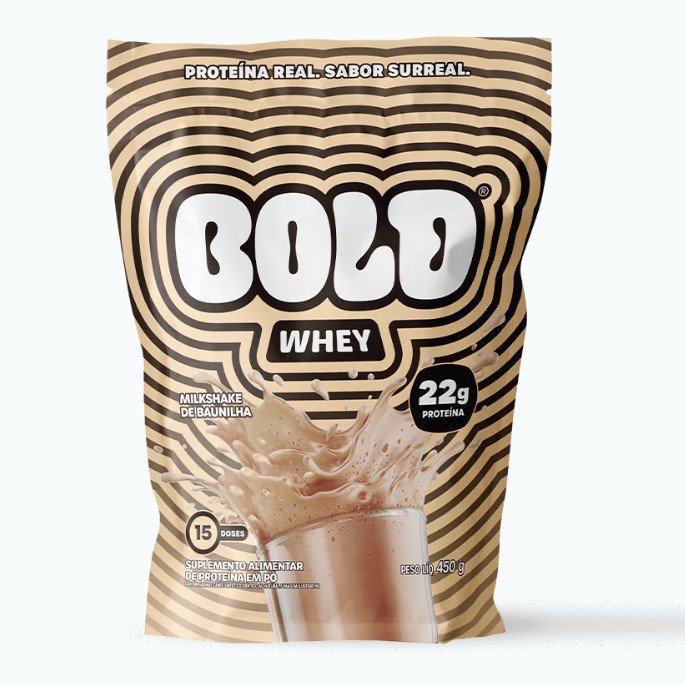 WHEY DE MILKSHAKE DE BAUNILHA BOLD 450G