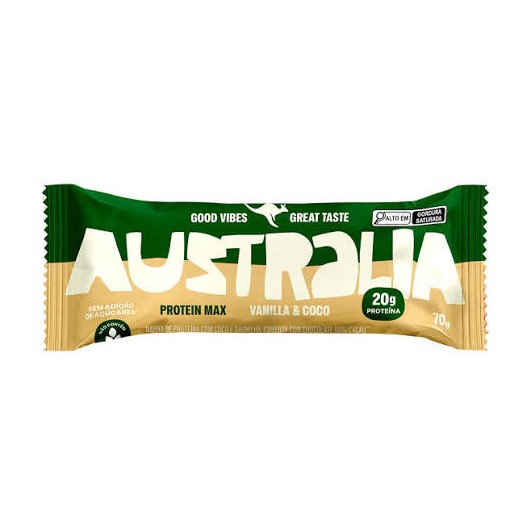 BARRA VEGANA DE BAUNILHA E COCO AUSTRALI
