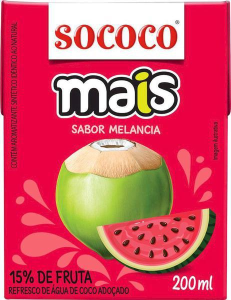 AGUA DE COCO SABOR MELANCIA SOCOCO MAIS