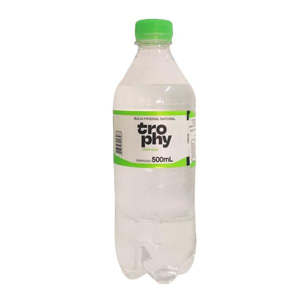 AGUA MINERAL C/ GAS TROPHY 500ML