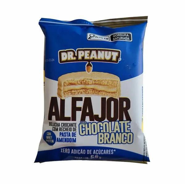ALFAJOR DE CHOCOLATE BRANCO DR PEANUT 55