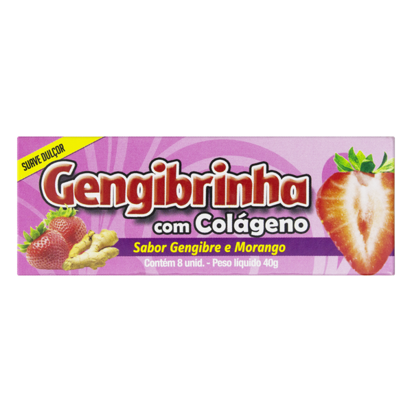 BALA DE GENGIBRE GENGIBRINHA COM COLAGEN