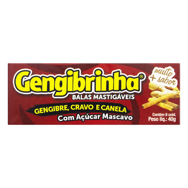 BALA DE GENGIBRE GENGIBRINHA CRAVO E CAN