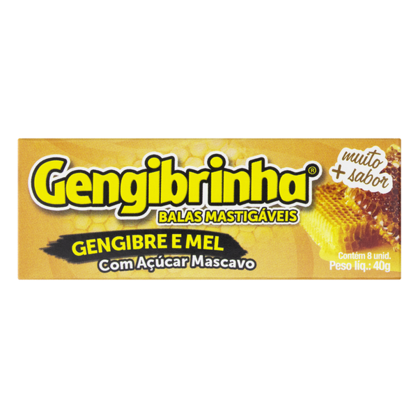 BALA DE GENGIBRE GENGIBRINHA E MEL 40GR