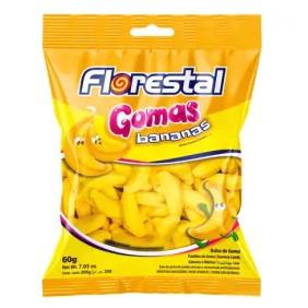 BALA DE GOMA BANANAS FLORESTAL 60G