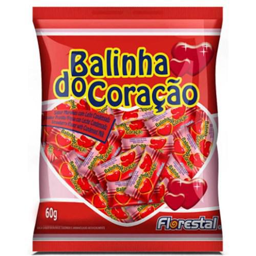 BALA DE GOMA CORACAO FLORESTAL 60G