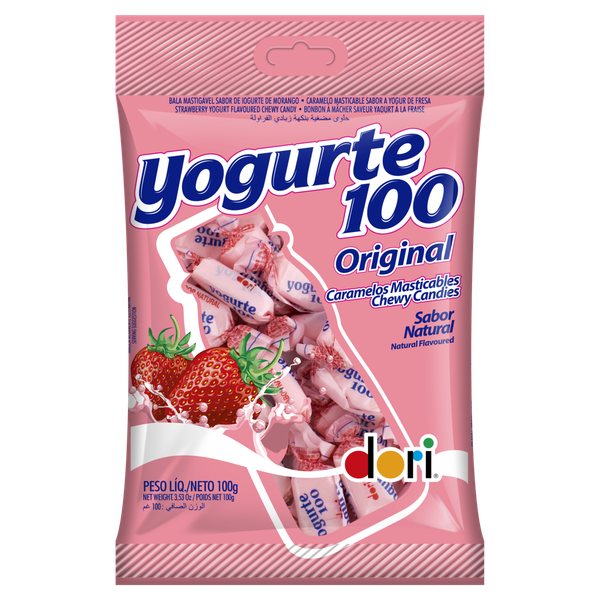 BALA YOGURTE100 MORANGO DORI 100G