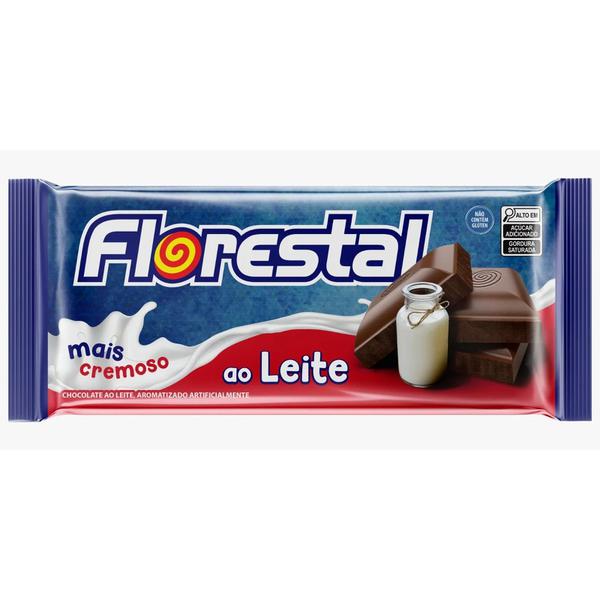 BARRA DE CHOCOLATE AO LEITE FLORESTAL 80