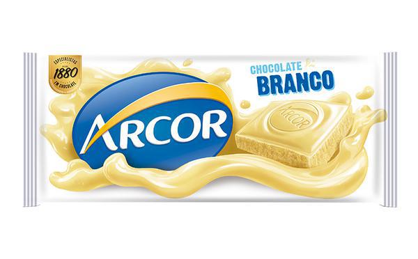 BARRA DE CHOCOLATE BRANCO ARCOR 80G