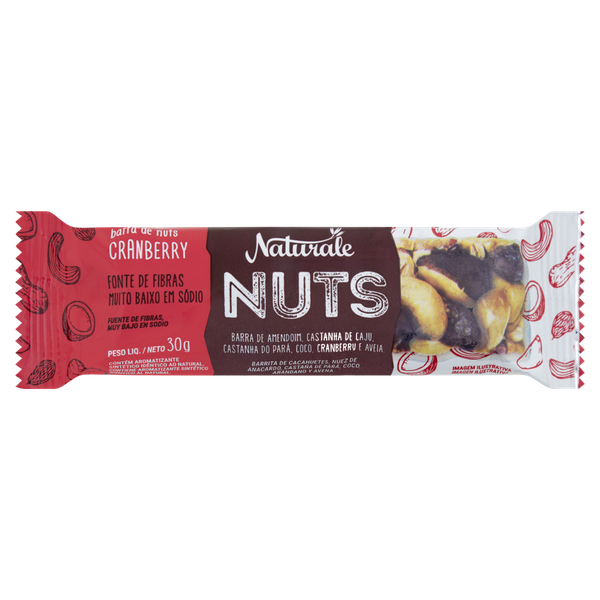 BARRA DE NUTS CRANBERRY NATURALE 22G