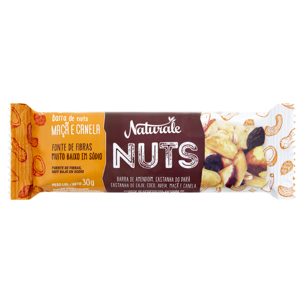 BARRA DE NUTS MACA E CANELA NATURALE 22G