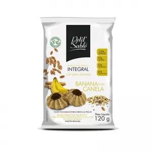 BISCOITO INTEGRAL BANANA COM CANELA 120G