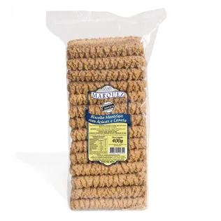 BISCOITO MANTEIGA C/ACUCAR E CANELA MARQ