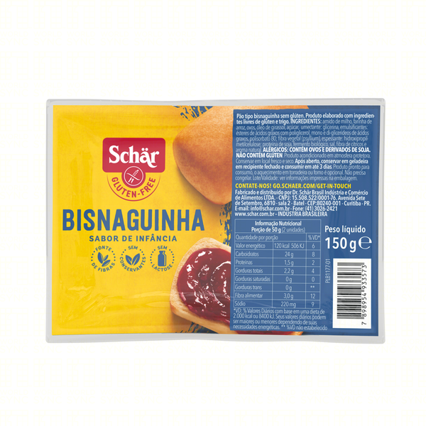 BISNAGUINHA SCHAR 150G
