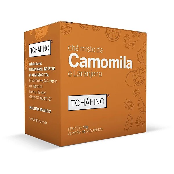 TCHAFINO DE CAMOMILA C/LARANJEIRA SCRIVIA 10GR