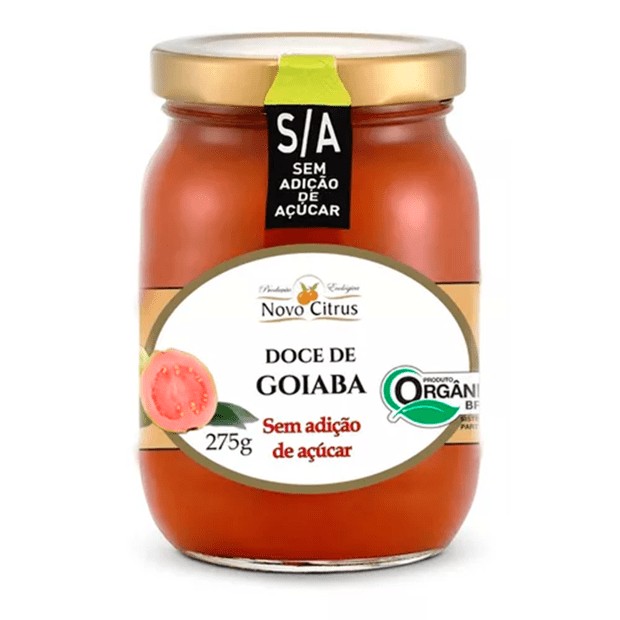 DOCE ORGANICO GOIABA S/ ACUCAR NOVA CITRUS 275G