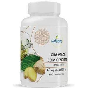 CHA VERDE C/ GENGIBRE 500MG NATTUBRAS 60