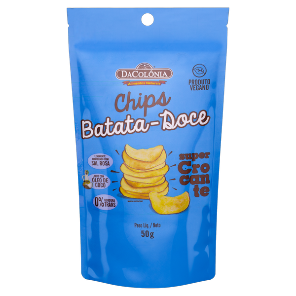 CHIPS DE BATATA DOCE DA COLONIA 35G