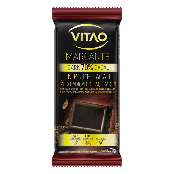 CHOCOLATE NIBS 70% ZERO VITAO 70G