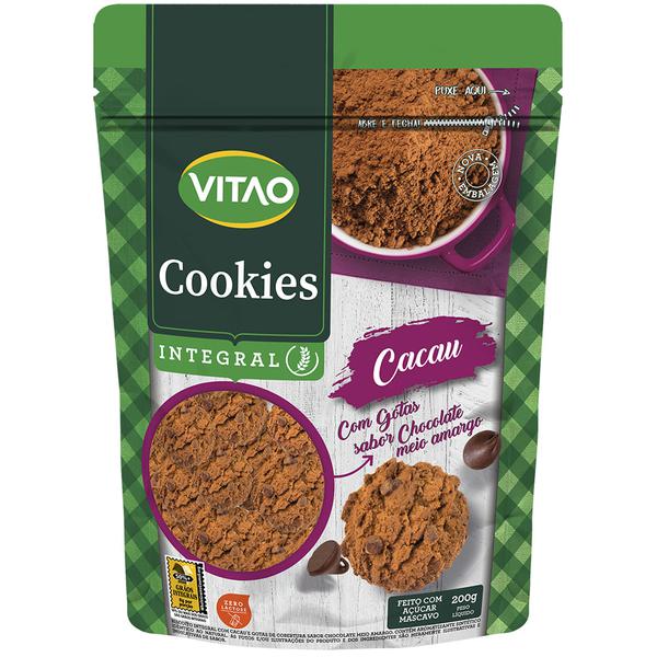 COOKIES INTEGRAIS DE CACAU VITAO 120G