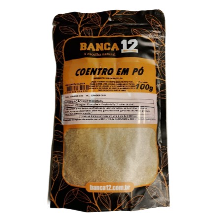 COENTRO EM PO BANCA 12 (FA) 100GR
