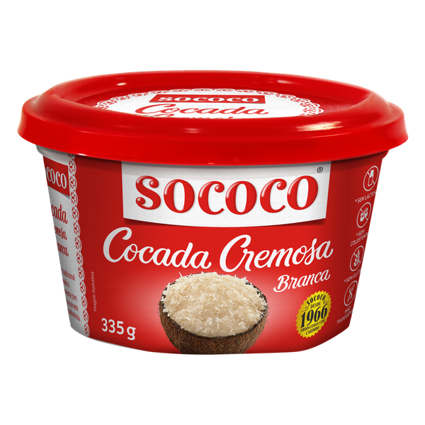 DOCE DE COCO BRANCO SOCOCO 335G