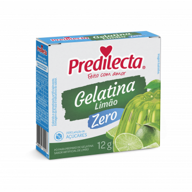 GELATINA EM PO DE LIMAO ZERO PREDILECTA