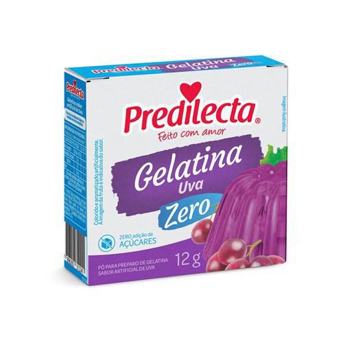 GELATINA EM PO DE UVA ZERO PREDILECTA 12