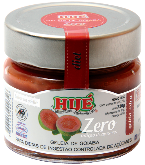 GELEIA DE GOIABA ZERO VEGANO HUE 210G